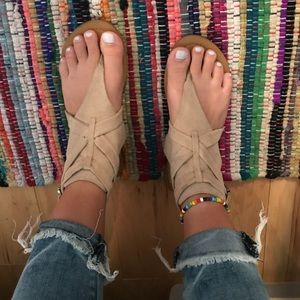 Tan sandals